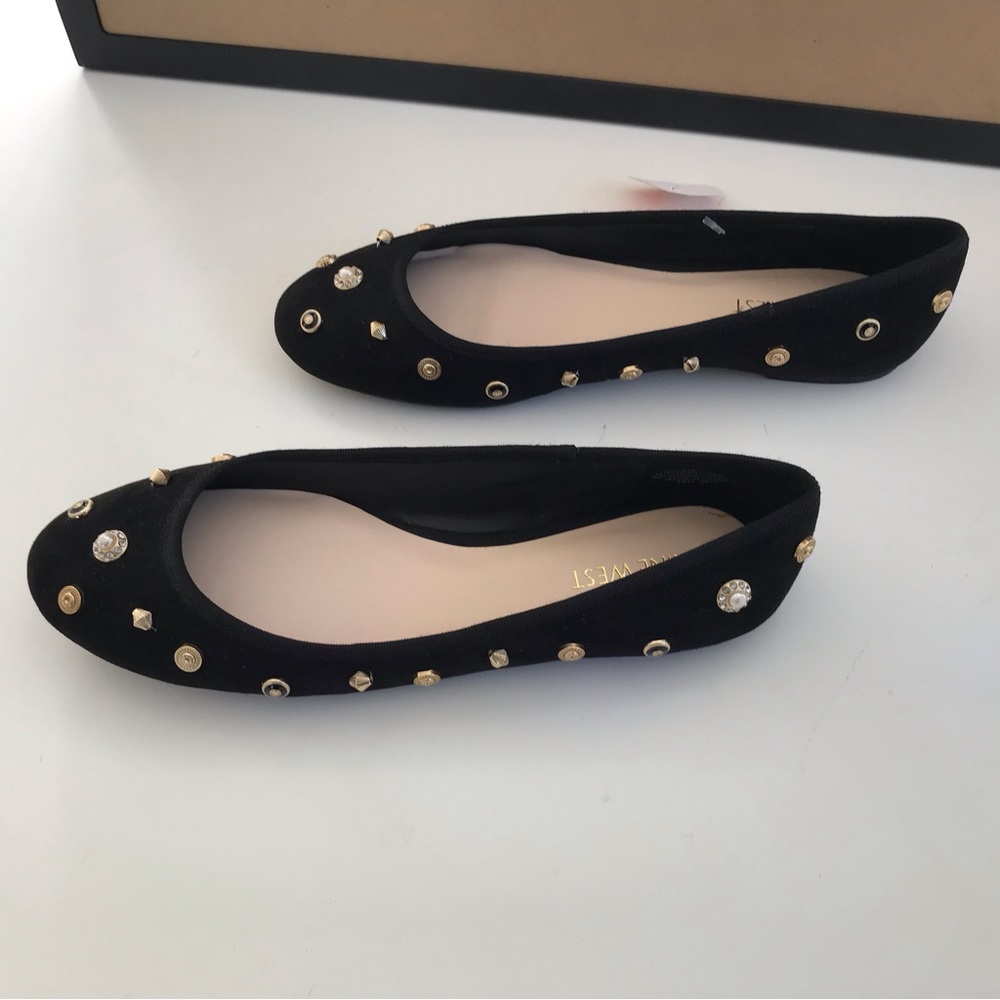 ✴️Nine West Morton Embellished Ballet Flats, Sz6,7,, NWT…